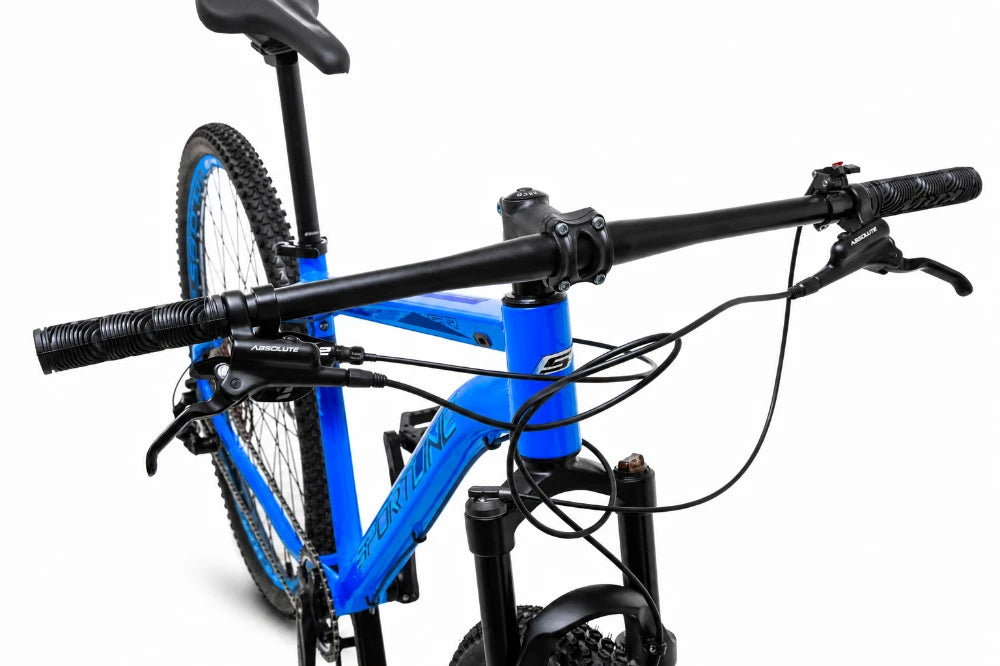 Bicicleta 29 Alum 12v LTWOO Suspensão Hidr Silver ST15 Azul/Preto 17" – foto 2
