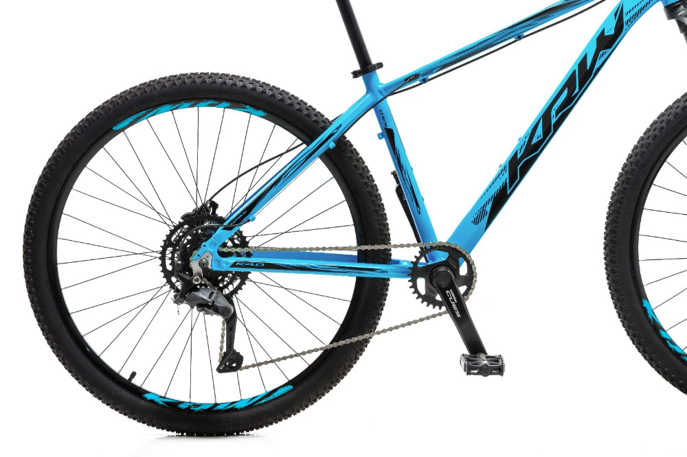 Bicicleta 29 Alumínio Shimano CUES 9v Freio Hidr. Trava Guidão W17 Azul/Preto 15.5" – foto 2