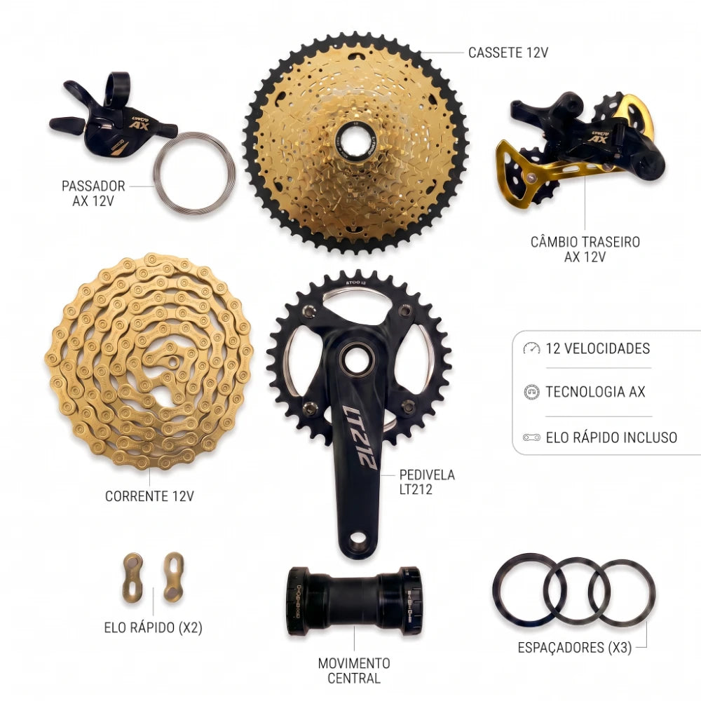 Kit LTWOO Gold A12 Velocidades