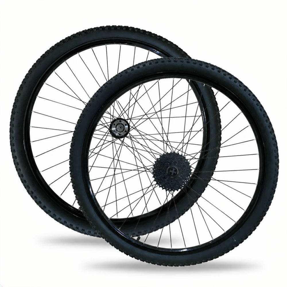Kit par de rodas Aro 29 com pneu Alumínio Aero Cubo Cassete 8 Velocidades – foto 2