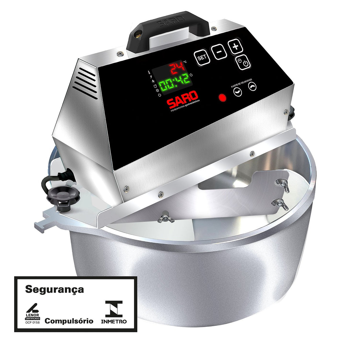 Panela Misturadeira Elétrica Digital Saro PA4D 4 Litros Bivolt