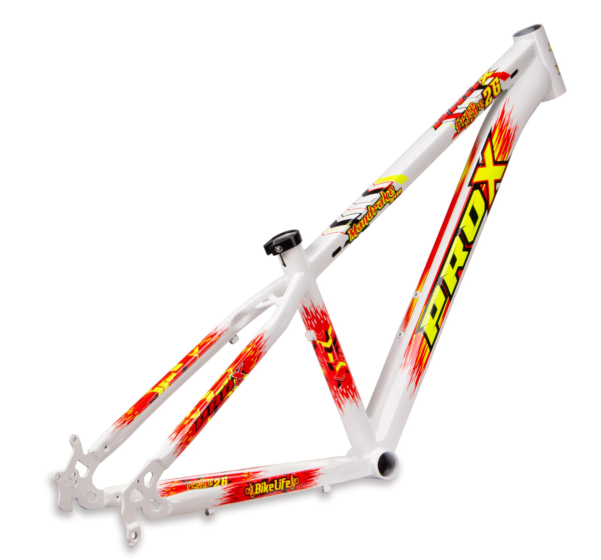 Quadro 26 Freeride Wheeling Pro-x Mandrake Pump Track Grau Cor Branco – foto 2