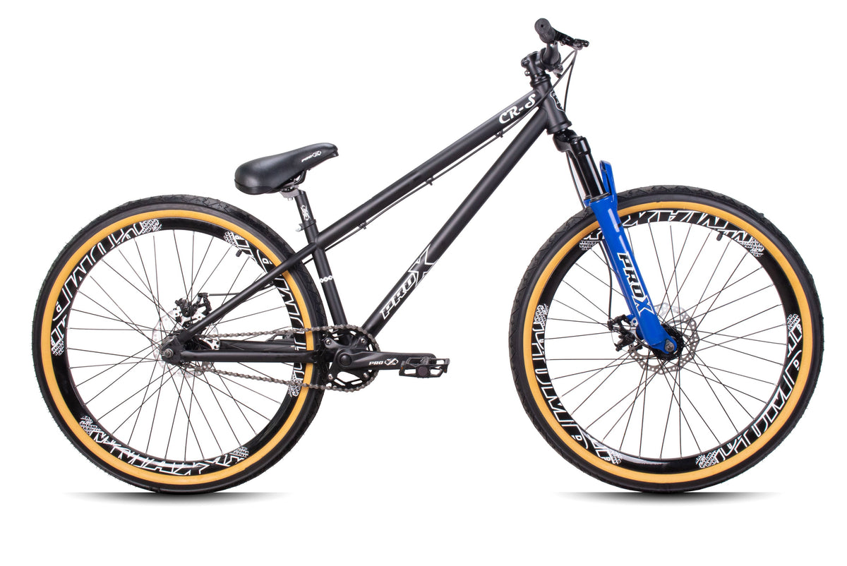 Bicicleta aro 26 pro-x freeride cr-s preto - susp. azul