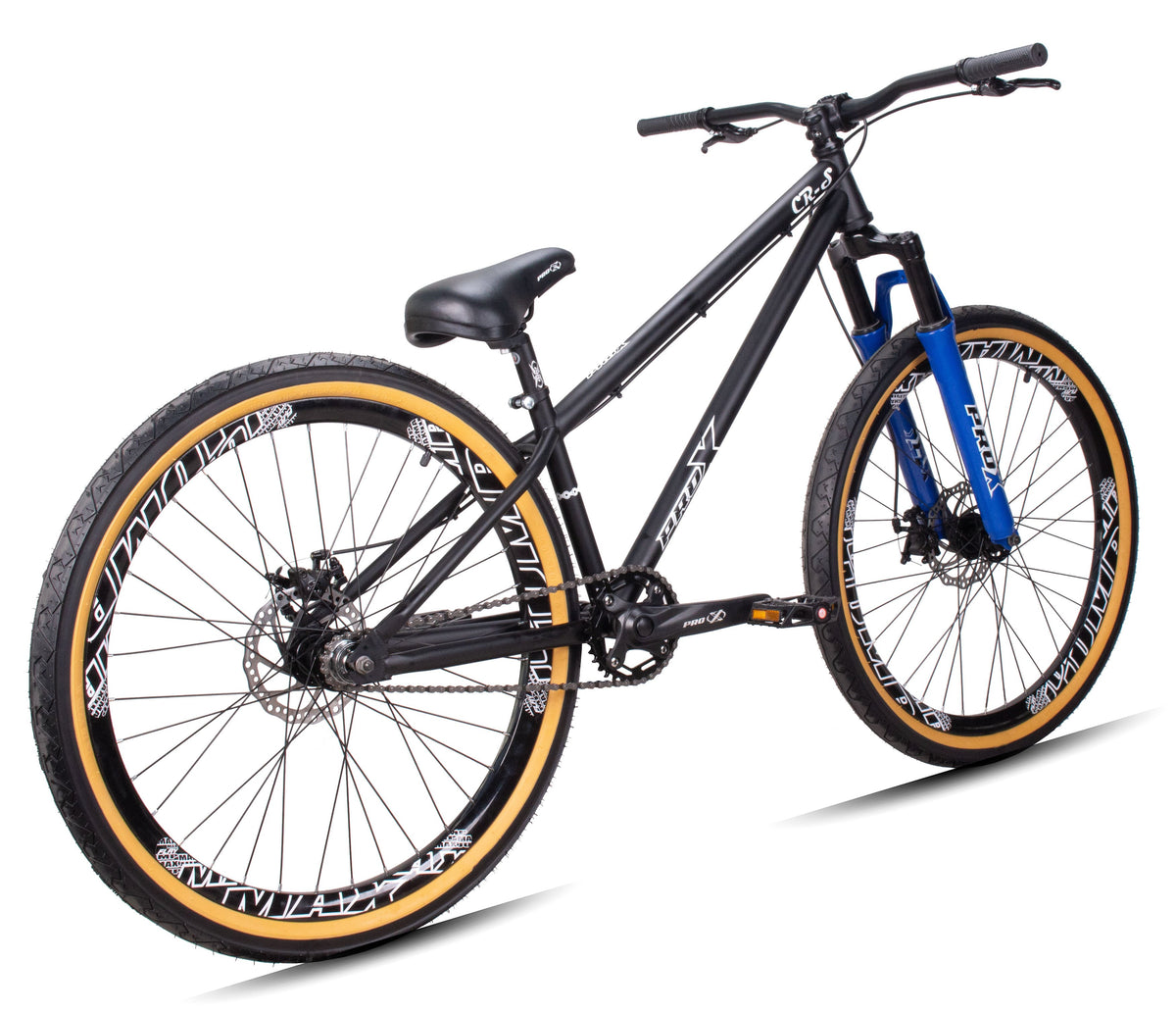 Bicicleta aro 26 pro-x freeride cr-s preto - susp. azul – foto 2