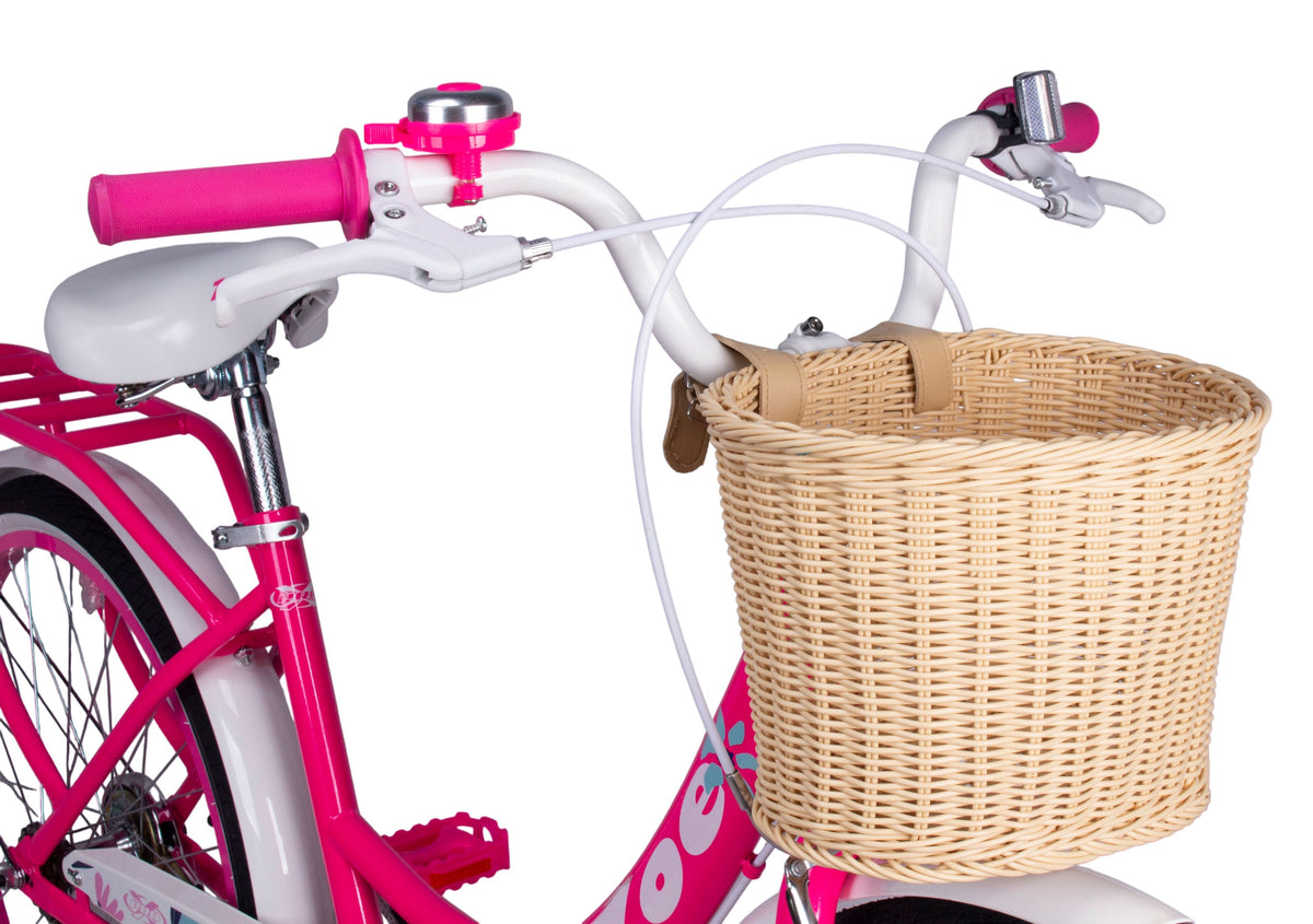 Bicicleta Aro 24 Retro Pro-X Zoe Pneu com Fixa - Rosa Neon – foto 3
