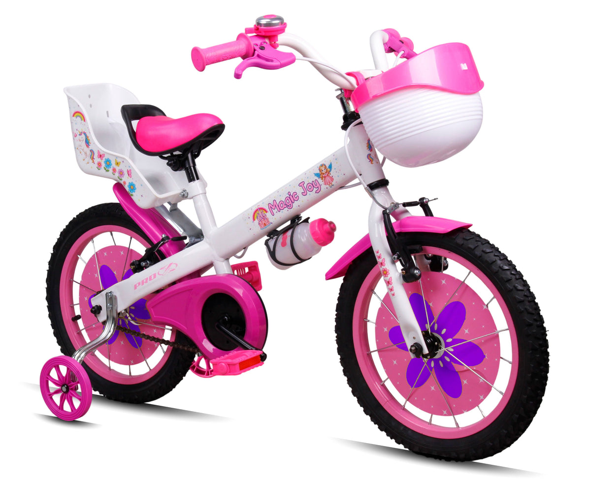 Bicicleta pro-x magic joy aro 16" - branco / rosa