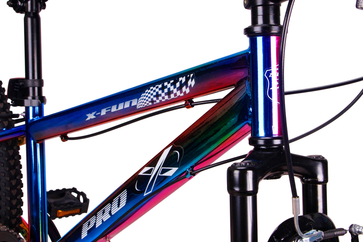 Bicicleta mtb aro 24 pro-x x-fun - camaleao 7 marchas – foto 2