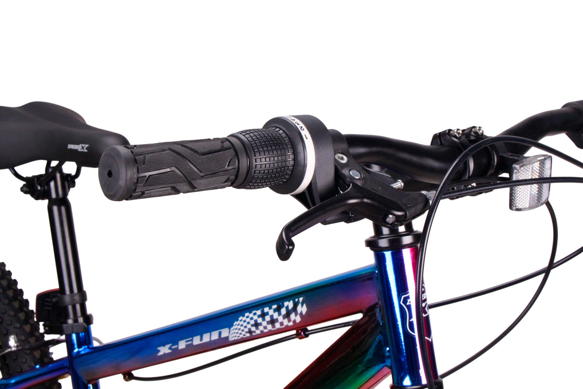Bicicleta mtb aro 24 pro-x x-fun - camaleao 7 marchas – foto 4