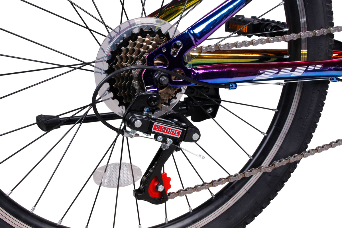 Bicicleta mtb aro 24 pro-x x-fun - camaleao 7 marchas – foto 7