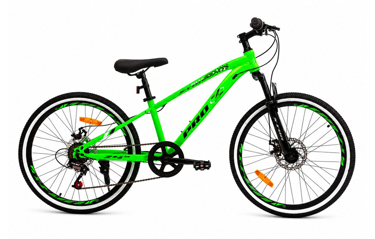 Bicicleta aro 24" pro-x x-fun freio a disc - mtb cor:verde – foto 2