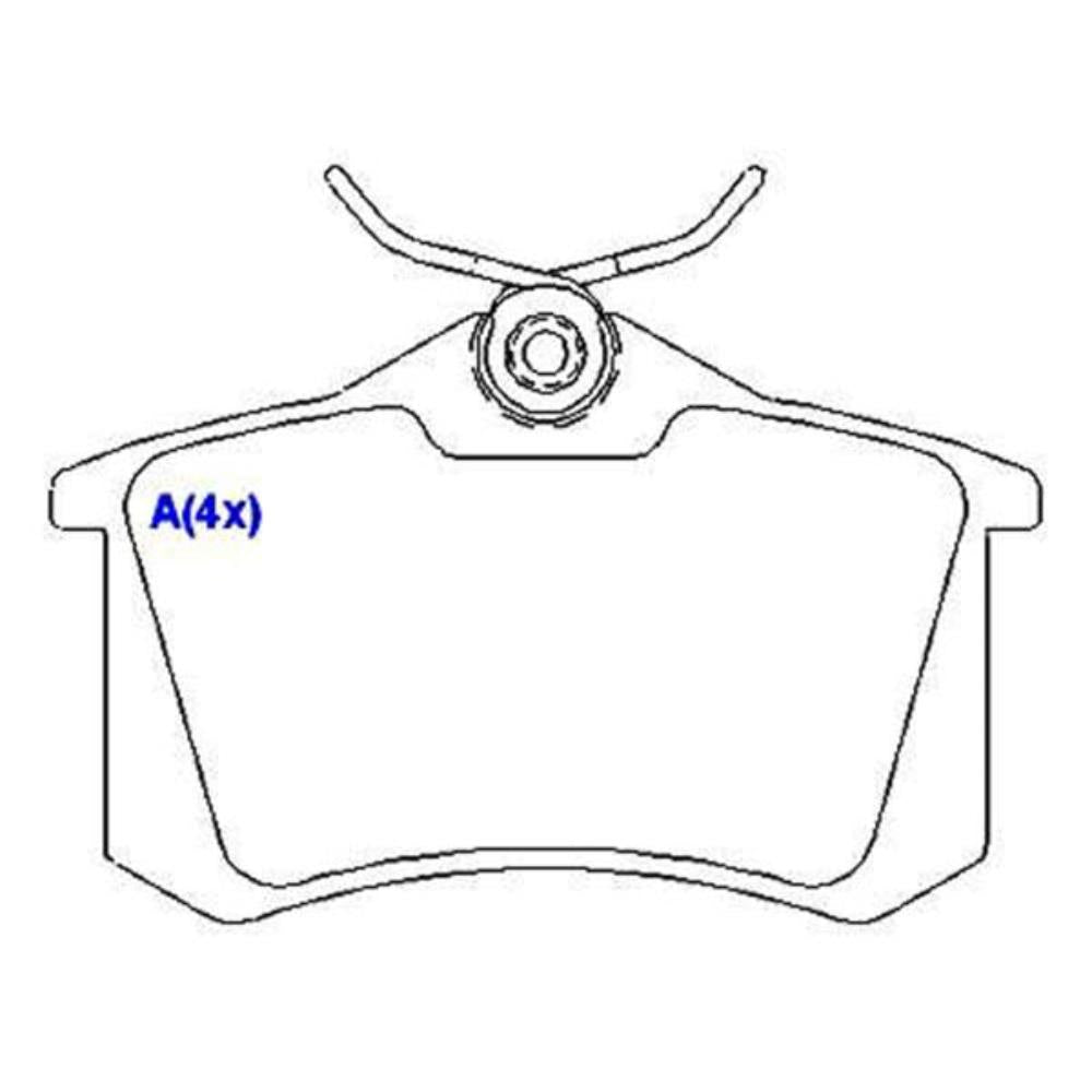 Pastilha de Freio Syl 1043 Peugeot 307/308/408/2008/405, Citroen C3/C4 Lounge/C4/C4 Pallas/DS3/C8, Renault Megane/Fluence/Scenic/Gran Tour