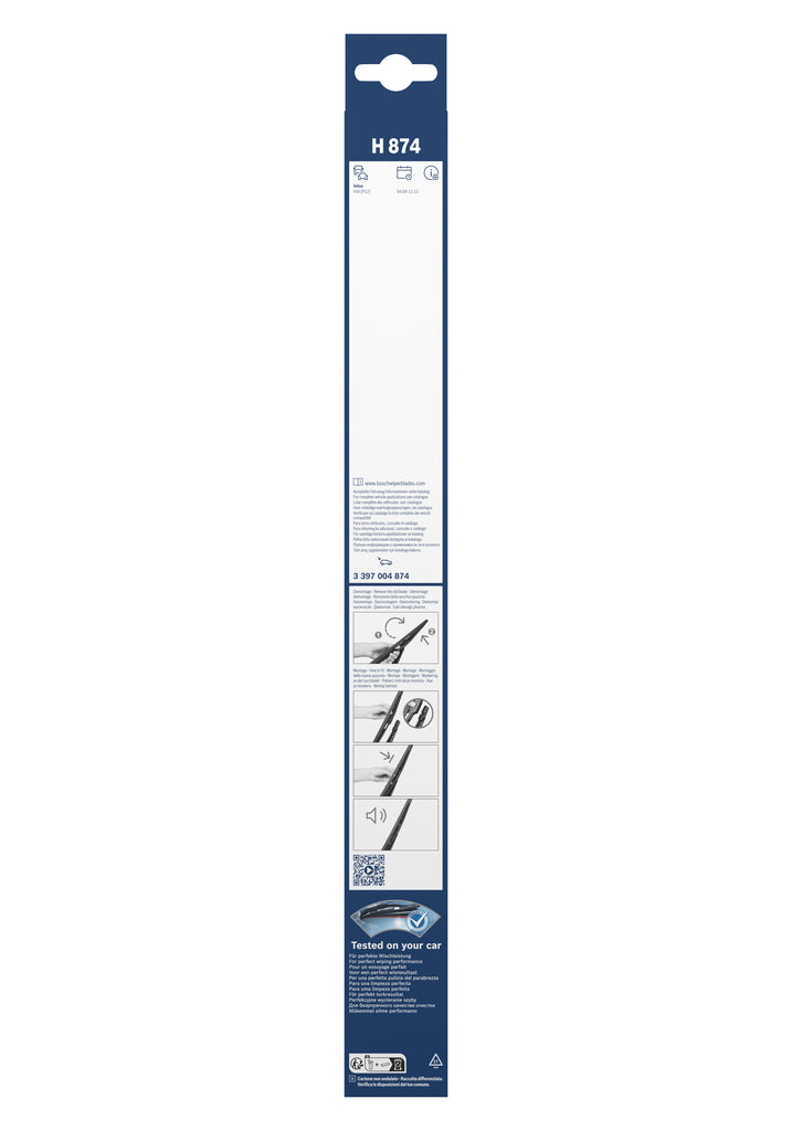 Palhetas Traseiras H874 Bosch 3397004874 Volvo V50/C30