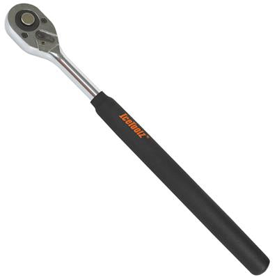 Chave Catraca Ice Toolz 53R4 - Catraca de Duas Vias de 1/2 com Liberação Rápida e Alça Extra Longa de 370mm, Força Maior