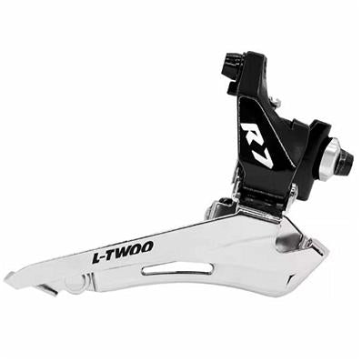 Câmbio Dianteiro, 2x10v, Ltwoo Road R7 Fd-r5010, Alumínio, Brazed-on, compatível Ltwoo, Preto – foto 1