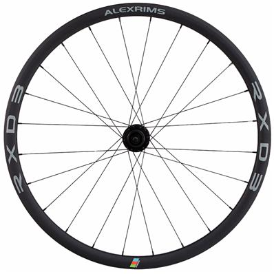 Roda 700, Alumínio, Alexrims Rxd3, Disc, Tubeless, Freehub Hgr 11/12v, Centerlock, Preto, Perfil 30mm, Eixos Passantes+adap, Rol 4t,2d – Par – foto 1