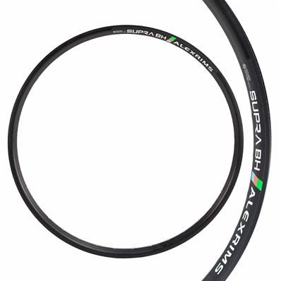 Aro 26X36 Alexrims Supra BH, Alumínio, Disc, Tubeless, Schrader, 35mm Int, Anodizado, 555g – foto 1
