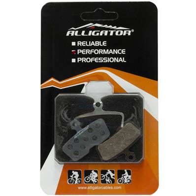 Pastilha de Freio, Semi Metálica, Alligator Sram / avid Code R / rs / rsc / guide RE, com Mola – Par – foto 1