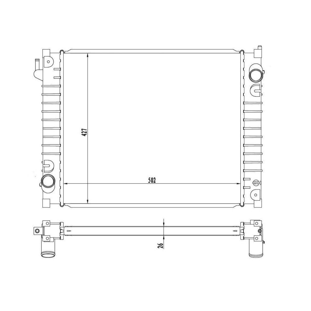 Radiador Magneti Marelli RMM1050RFD Ford Ranger