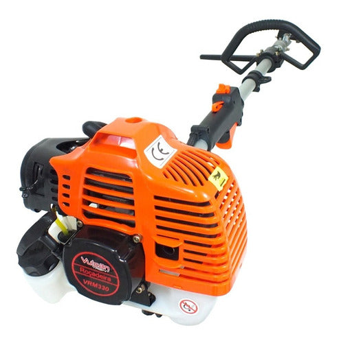 Rocadeira Lateral Vrm330 Com Podador De Galhos E Cerca Viva