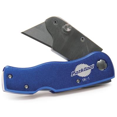 Estilete Park Tool Uk-1 Profissional, Lâminas Trapezoidais, Alumínio Anodizado, Trava Segurança, Alça Cinto