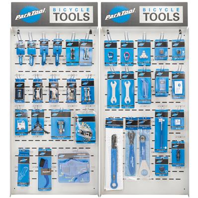 Display de Parede, Park Tool Pdr-6.,2 Posições para Ferramentas de Varejo, Parede / slatwall, Ganchos Inclusos, 57X125CM – Jogo – foto 1