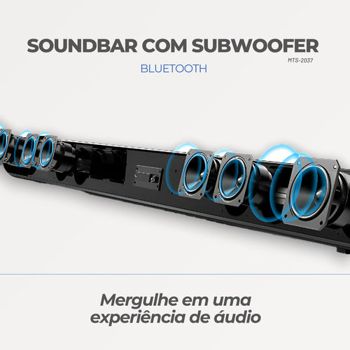 Caixa De Som Soundbar Bluetooth 180w