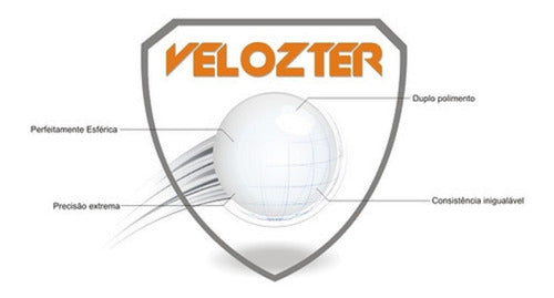 Munição Esferas Airsoft Bbs Velozter Ntk 0.12g 6mm 2000un