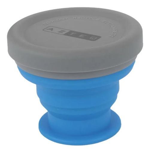 Copo Com Tampa 200Ml Silicone Retratil Portátil Cup Go Azteq