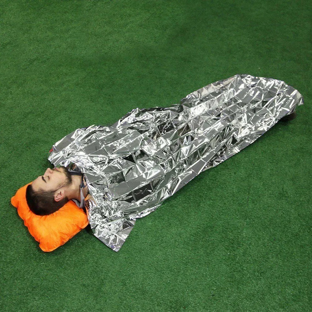 5 Cobertor Manta Térmica Aluminizado Isolante Emerg Resgate