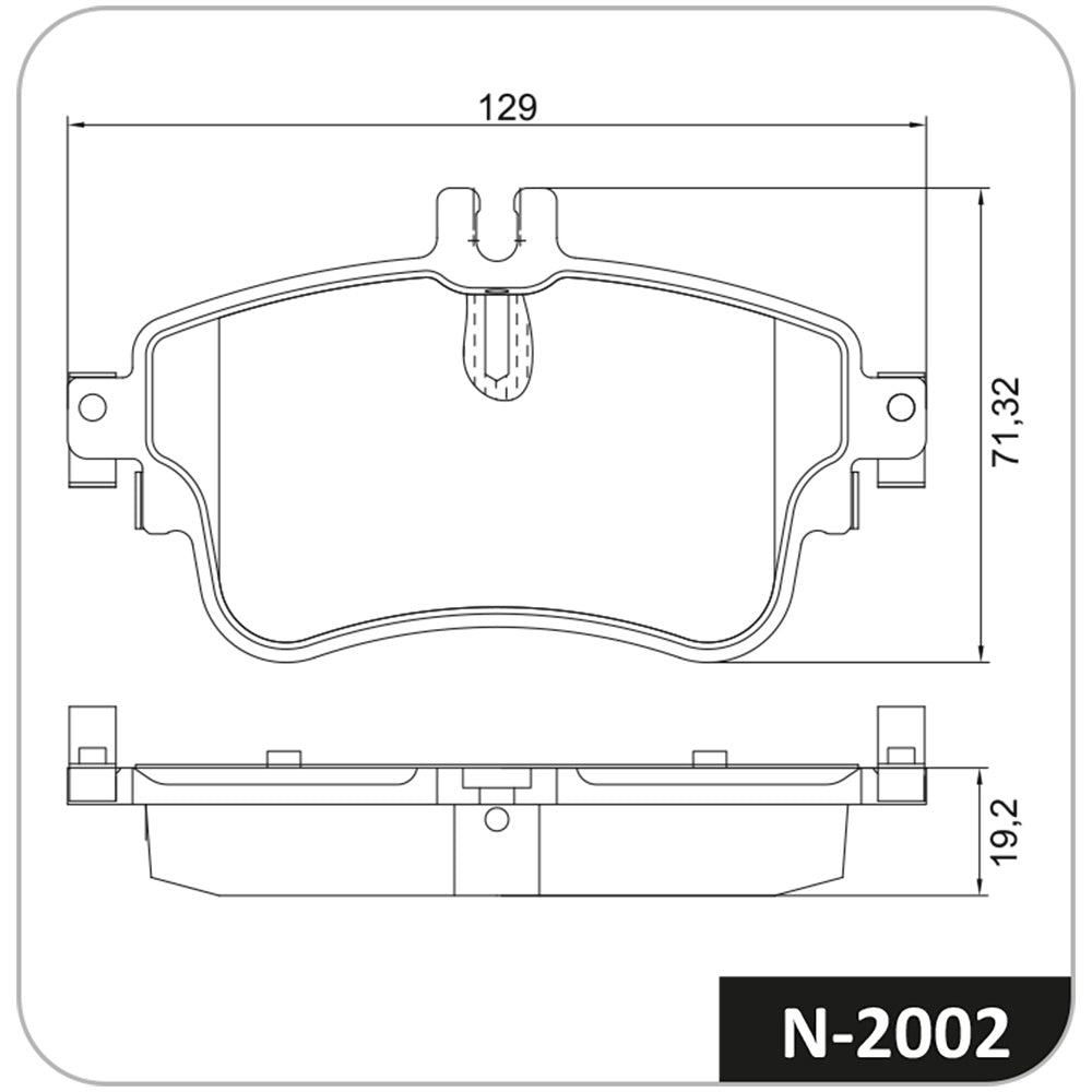 Pastilha de Freio Cobreq N-2002 Mercedes Classe A/A-CLASS/CLA-CLASS/B-CLASS/Classe B