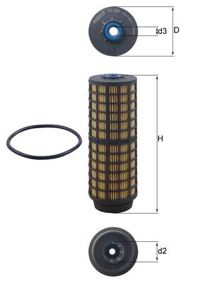 Filtro de Combustível Mahle KX564D Iveco Daily