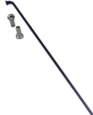 Raio Inox Preto, com Niple, 2,0 x 255mm Shadar – foto 1