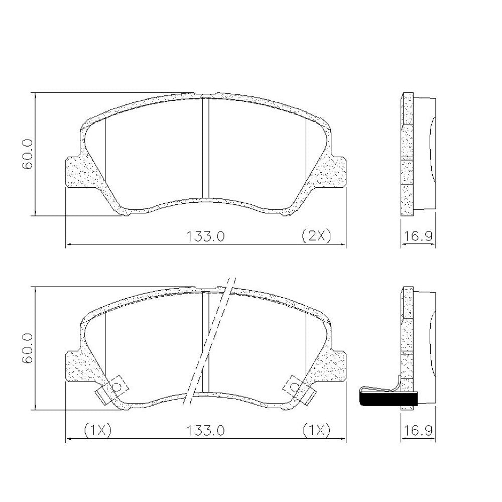Pastilha de Freio Dianteira Fras-le PD/1348 PD/1788 Hyundai HB20 S/I30/HB20/HB20 X/Veloster/Elantra, Kia Cerato