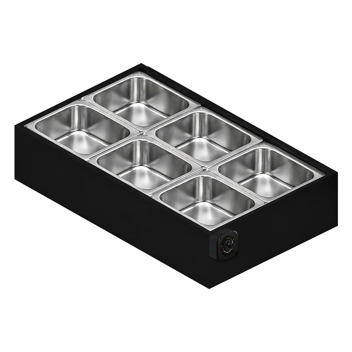 Buffet Térmico de Mesa Aquecido Saro BFM6 6 Cubas com Tampa