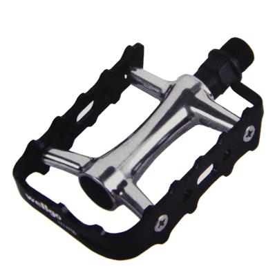 Pedal Mtb Wellgo M248 Aluminio Natural Borda Aluminio Preto 9/16