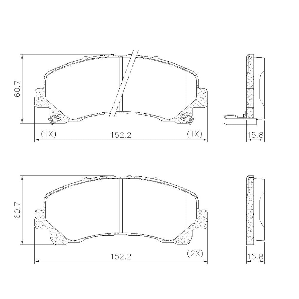 Pastilha de Freio Dianteira Fras-le PD/1433 PD/1788 GM S10/Trailblazer