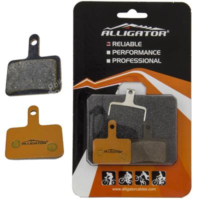 Pastilha Orgânica Alligator para Freio a Disco Shimano Tektro - M415/M416/M355/M395/M445/M515/M575, Aquila/Auriga Pro/Co