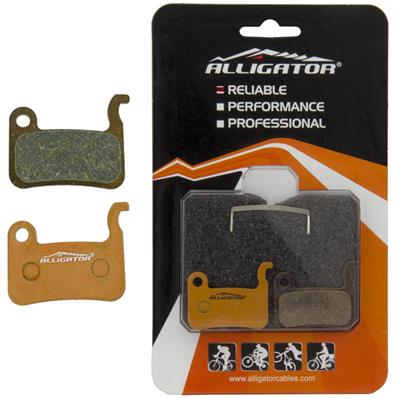 Pastilha de Freio, Orgânica, Alligator Shimano M585 / m601 / m665 / m765 / m776 / m800 / m965, com Mola – Par – foto 1