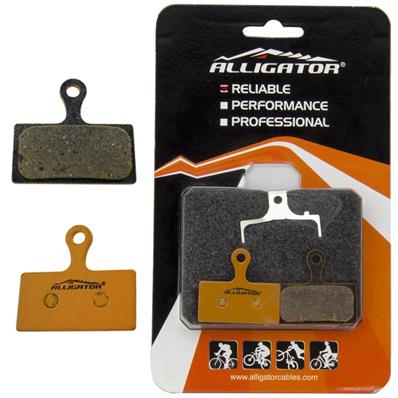Pastilha de Freio, Orgânica, Alligator Shimano M666 / M785 / M985 / M988/ Xtr 2011, com Mola – Par – foto 1