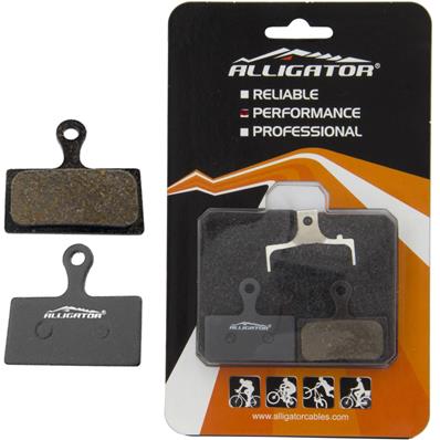 Pastilha de Freio, Semi Metálica, Alligator, Shimano M666 / M785 / M985 / M988 / XTR 2011, com Mola – Par – foto 1
