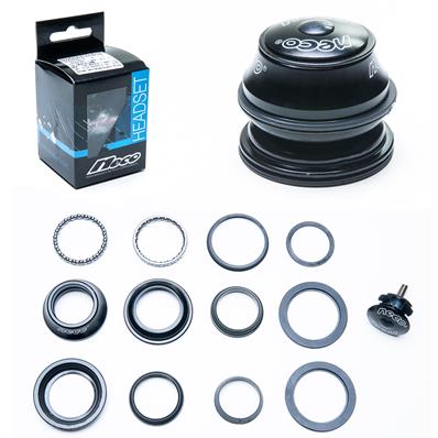 Caixa Direcão Ahead ZS, 1.1/8, Semi Integrado, Neco H115m, Aço, Preto, Colar 5/32x22, Caixas 44mm, Pista 30mm, Altura 19/4mm, 145g – Jogo – foto 1