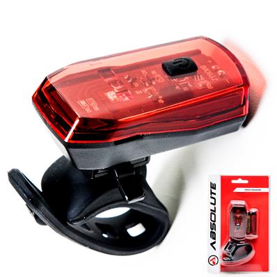 Pisca Traseiro Absolute Jy-6069, Super Led, Indicador Bateria, 2 Pilhas AA