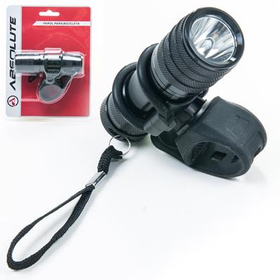 Farol Absolute Jy-879, Preto, Led 80 Lúmens, À Prova de Chuva