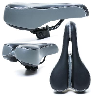 Selim MTB Ergonômico Cinza com Cavidade