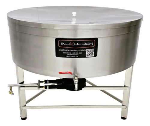 Cristalizador Agrícola A Gas Capacidade 400lts - Inox Desing