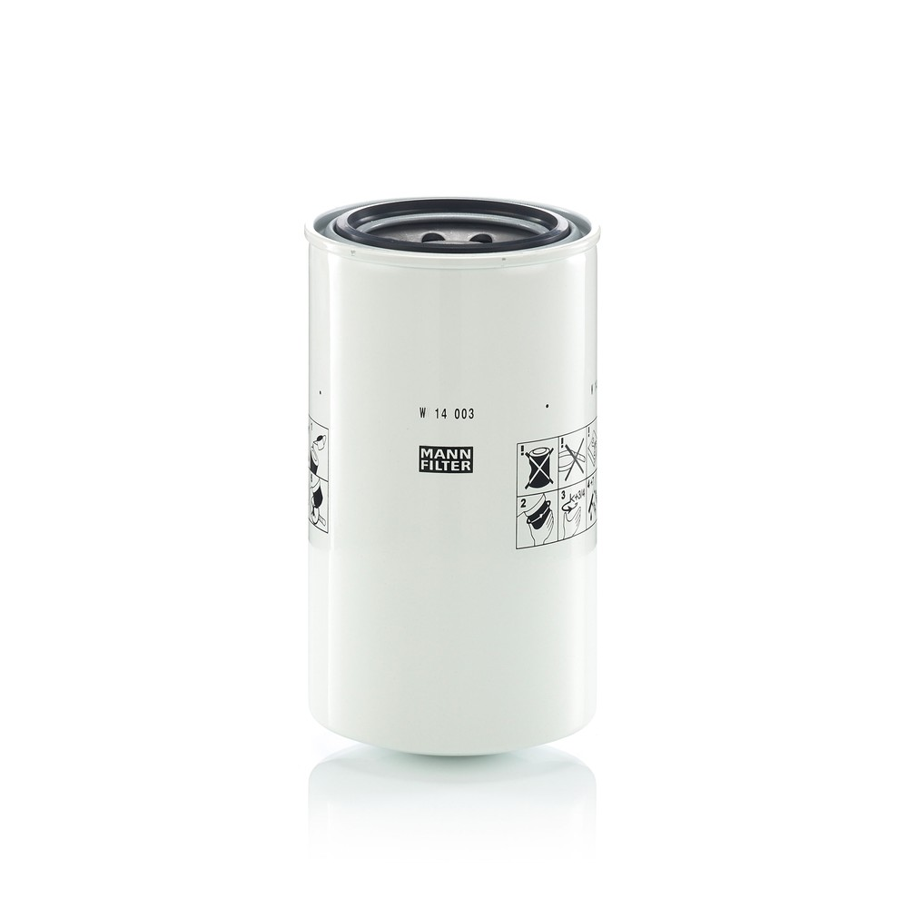 Filtro Blindado Óleo Hidráulico Mann-filter W14003 New Holland TM 150 4X4/TM 120/TM 135 4X4/TS 100 BR/TS 100 4X4 Cana/T 6120/TS 100 4X4/TS 110 4X4