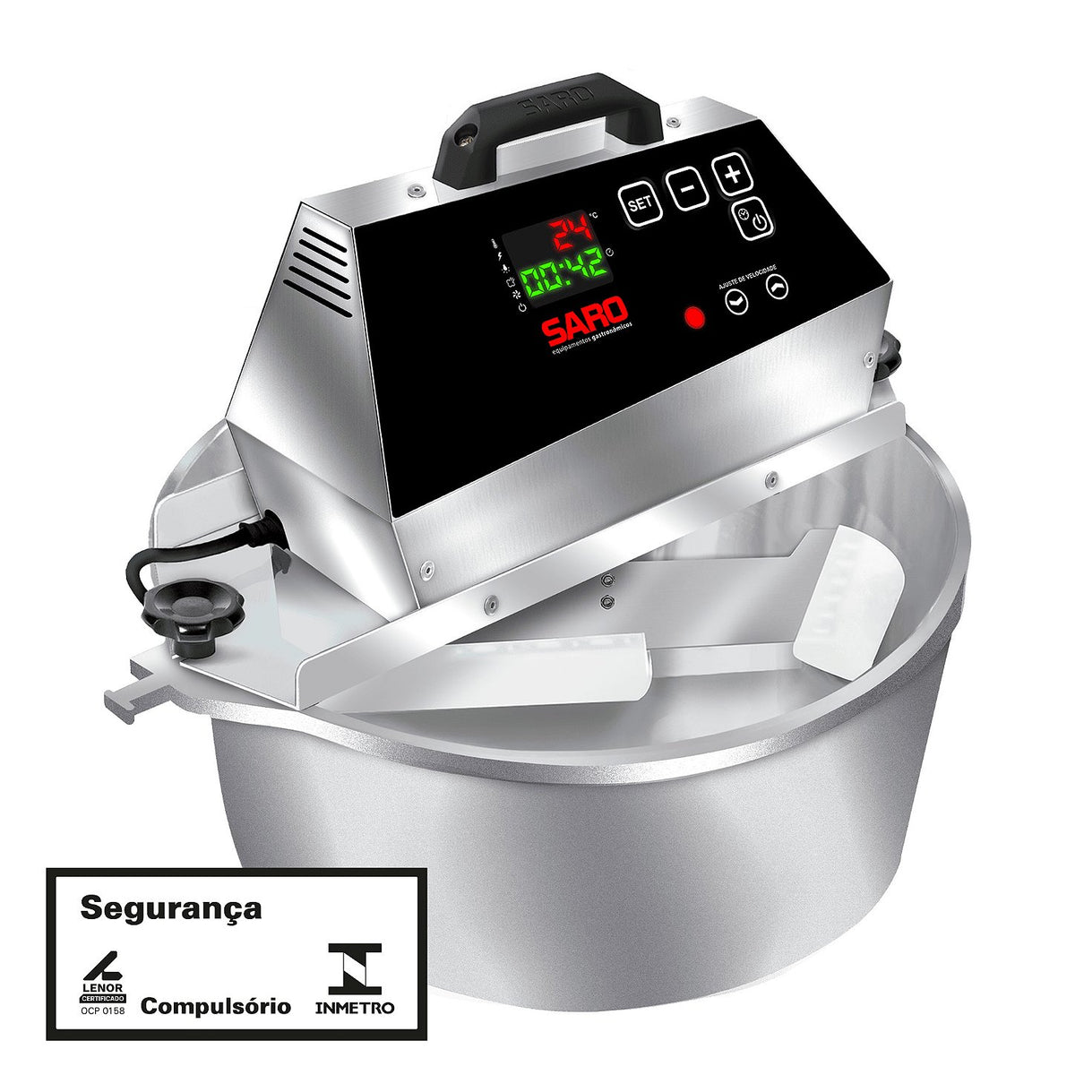 Panela Misturadeira Elétrica Digital Saro PA10D 10 Litros Bivolt