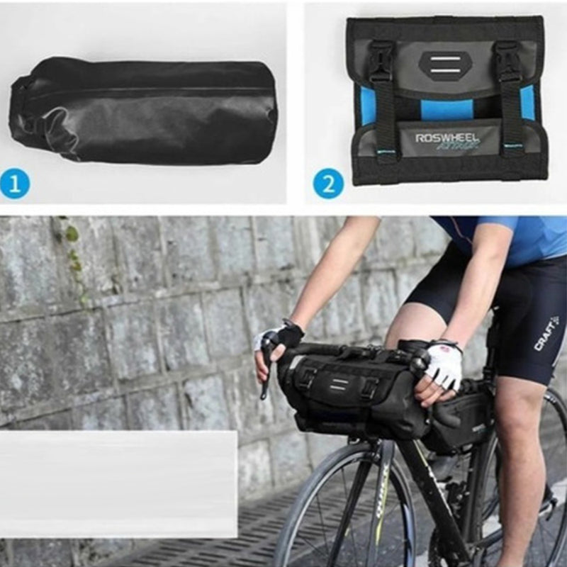 Bolsa de Guidão Ciclo Viagem Bike Impermeável Roswheel 7lts