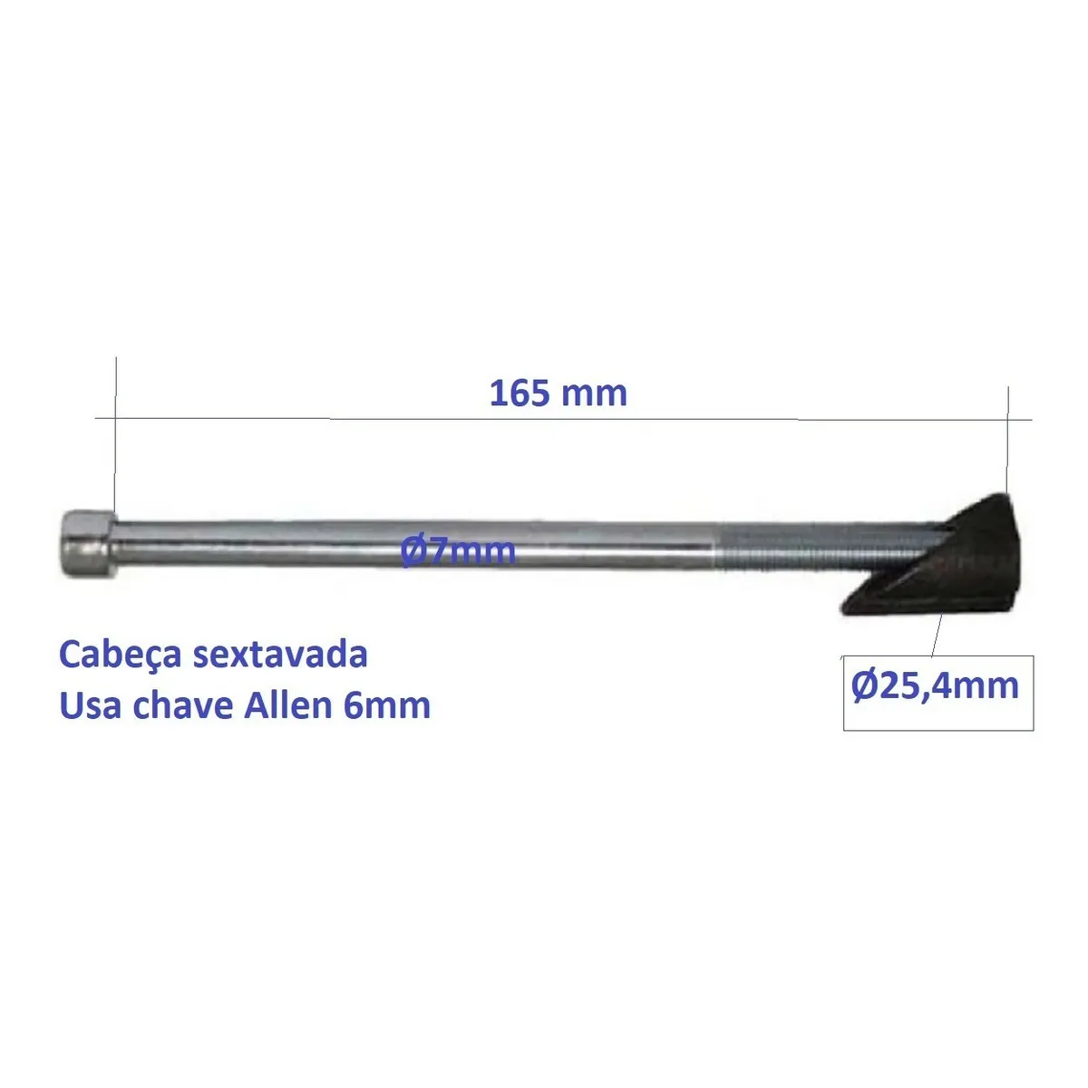 Expander Mtb Allen 25 4mm Completo Freio de bicicleta 165mm