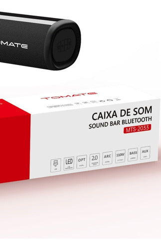 Caixa De Som Alta Qualidade Soundbar Bluetooth 110w Tomate